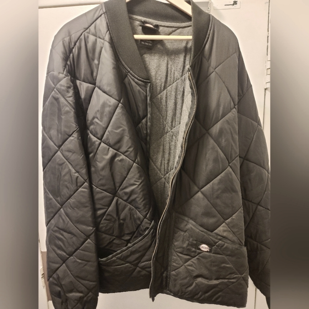 Black Dickies Quilted Diamond Jacket 3XL
